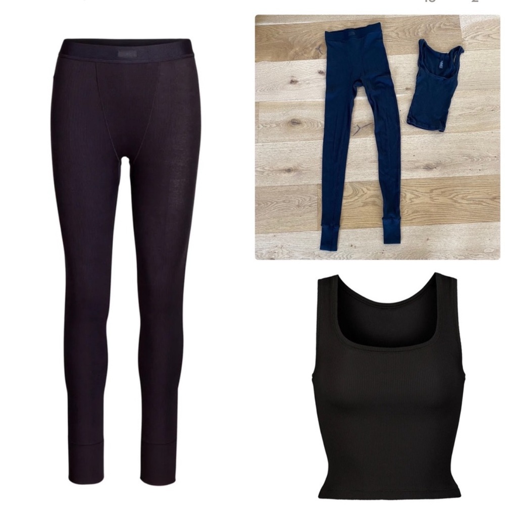 Soot black SKIMS tank top